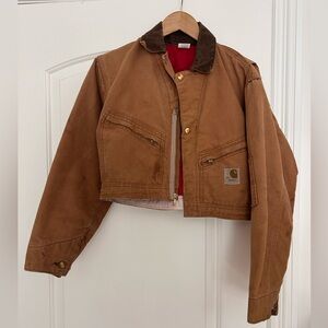 Custom Cropped Vintage Carhartt Jacket